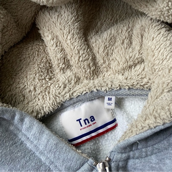 TNA zip sweatshirt - size M - light grey - Picture 3 of 3